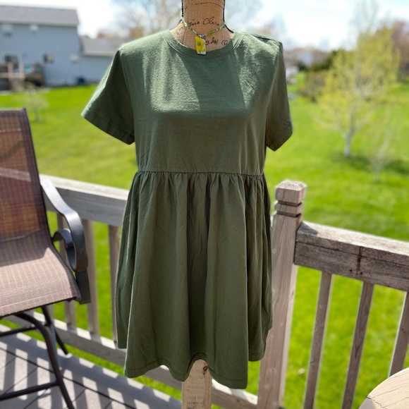 💚🍏Free People T-shirt dress - Picture 9 of 9